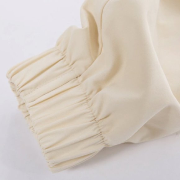 Cream High Waisted Jump Suit - Picture 10 of 12